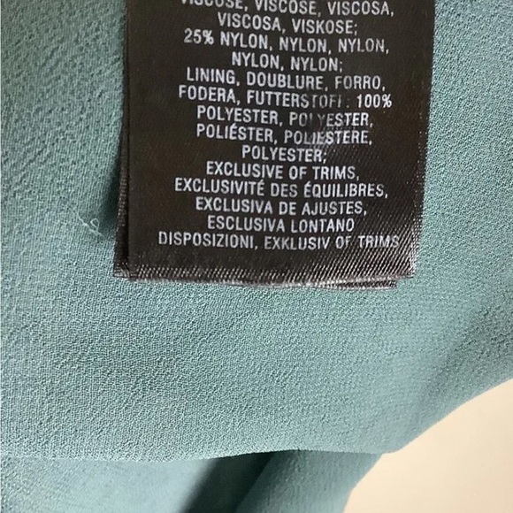 Anthropologie Sz S Crushed Velvet Pullover Swing Dress Green Viscose Nylon - Picture 8 of 8